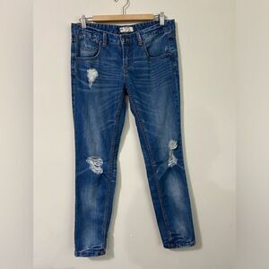 Free People Distreseed Jeans